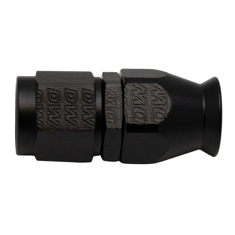 DeatschWerks 6AN Female Swivel Straight Hose End PTFE (Incl 1 Olive Insert) - Anodized Matte Black - DTX Performance