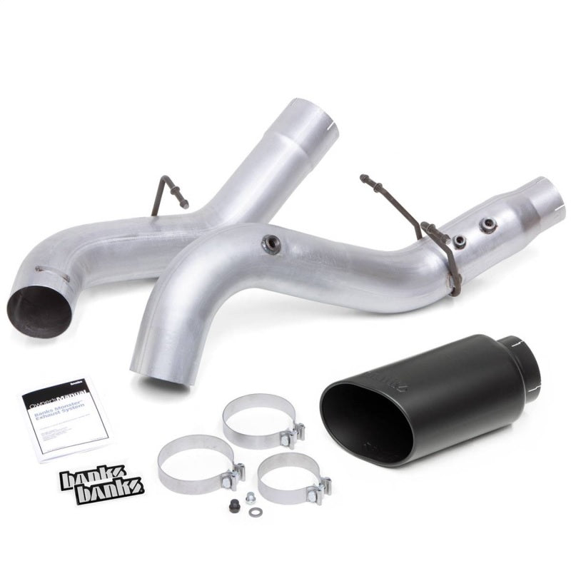 Banks Power 20-21 Chevy/GMC 2500/3500 6.6L Monster Exhaust System - Black Tip - DTX Performance