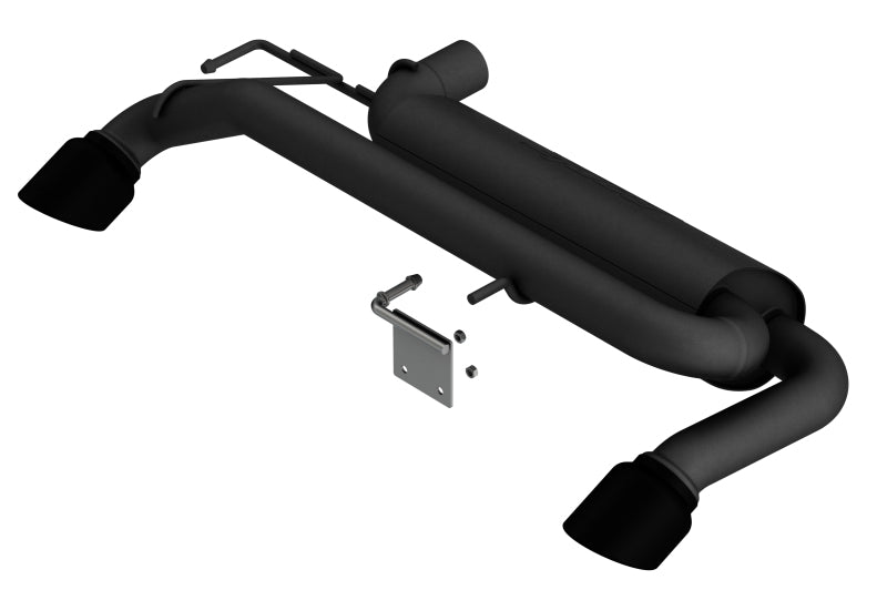 Borla 21-22 Ford Bronco 2.3L 4WD ATAK Axle Back Exhaust w/ Black Coated Tips - DTX Performance