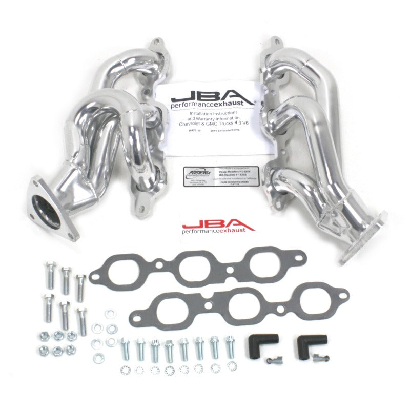 JBA 14-20 GM Truck 4.3L V6 1-5/8in Primary Silver Ctd Cat4Ward Header - DTX Performance