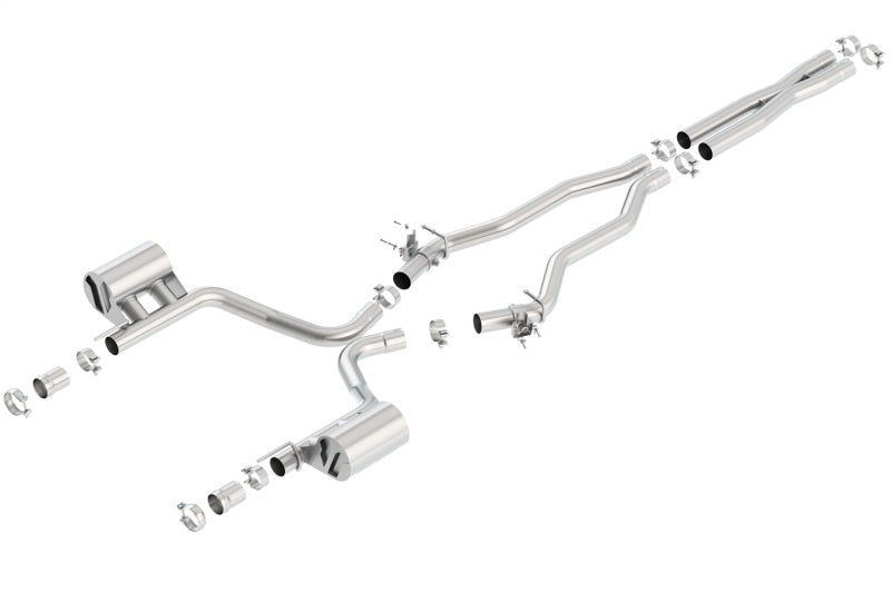 Borla 15-16 Dodge Charger SRT 392 6.4L No Tip Single Split Rear Exit ATAK w/ Valves Exhaust - DTX Performance