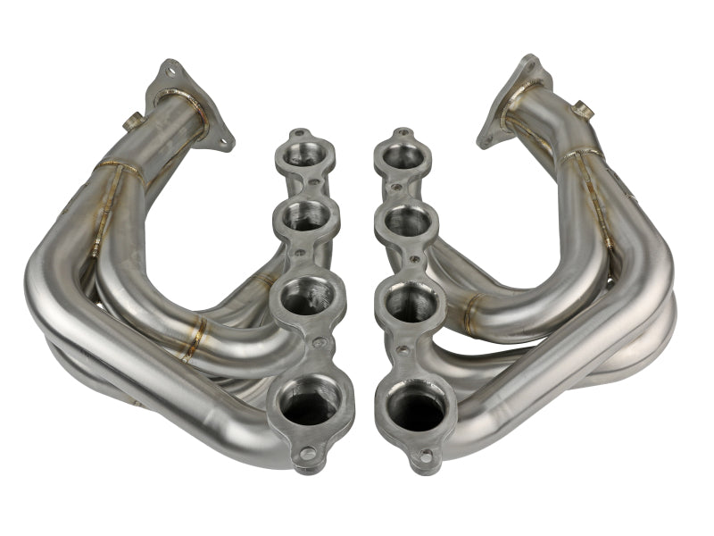 aFe Twisted 304SS Header 2020 Chevy Corvette (C8) 6.2L V8 - Brushed - DTX Performance