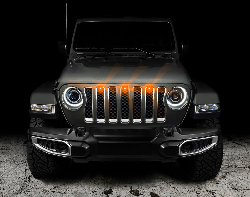 Oracle Pre-Runner Style LED Grille Kit for Jeep Gladiator JT - Amber - DTX Performance