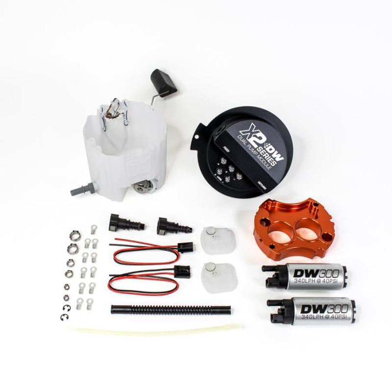 DeatschWerks 10-15 Chevy Camaro LS 3.7 V6/ SS LS3 X2 Series Fuel Pump Module w 2 DW300s - DTX Performance