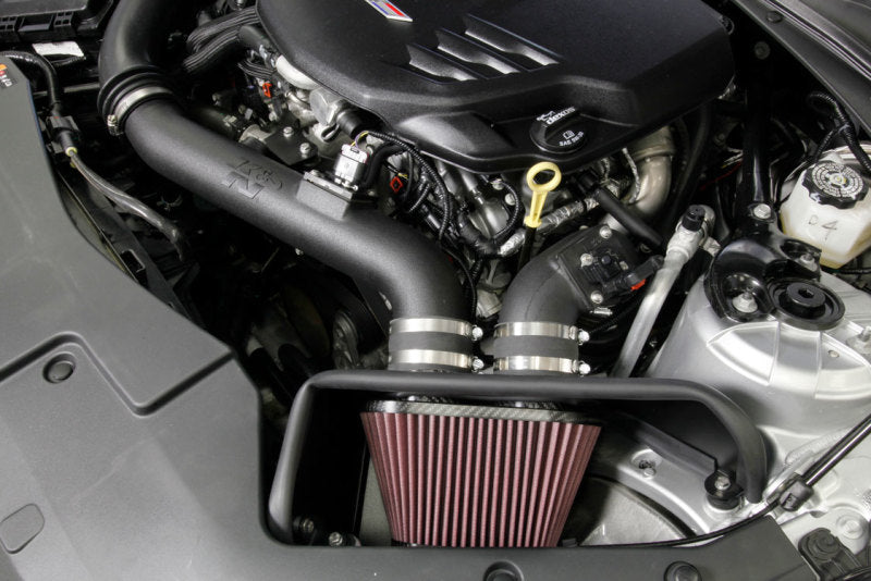 K&N 16-17 Cadillac ATS-V 3.6L V6 Twin Turbo Performance Intake Kit - DTX Performance