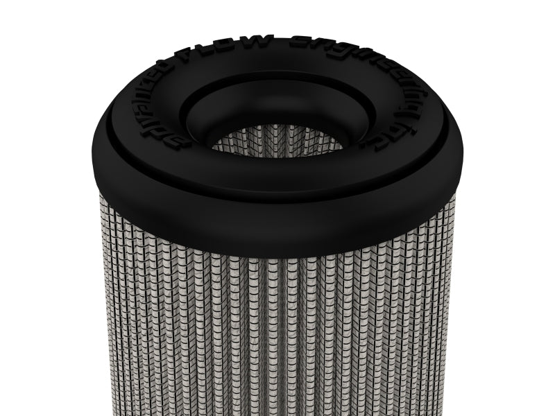 aFe MagnumFLOW Pro DRY S Universal Air Filter 4in F x 6in B x 4in T (Inv) x 8in H - DTX Performance