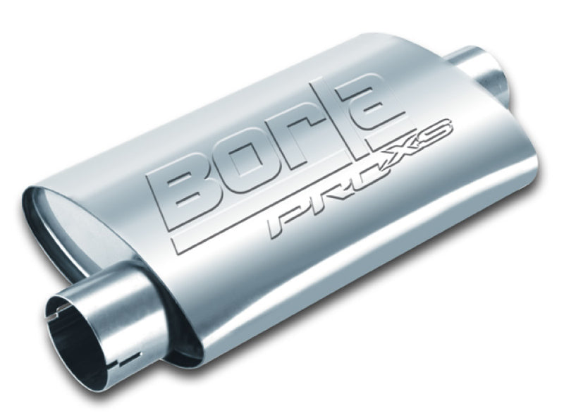 Borla Pro-XS 2in Tubing 14in x 4in x 9.5in Oval Notched Center/Offset Muffler - DTX Performance