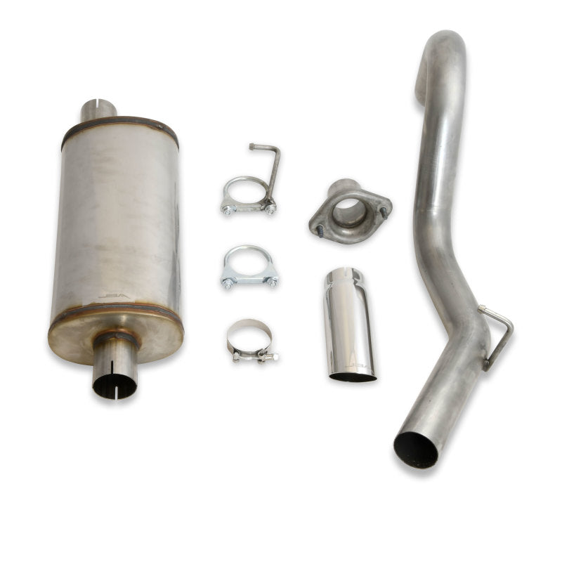 JBA 00-06 Jeep Wrangler TJ 2.5L/4.0L 304SS Single Rear Exit Cat-Back Exhaust - DTX Performance