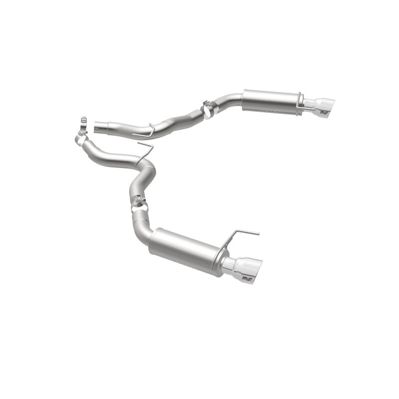 MagnaFlow Axle Back, SS, 3in, Competition, Dual Split Polished 4.5in Tip 2015 Ford Mustang GT V8 5.0 - DTX Performance