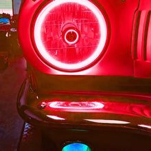 Load image into Gallery viewer, Oracle Pre-Installed Lights 7 IN. Sealed Beam - Red Halo - DTX Performance