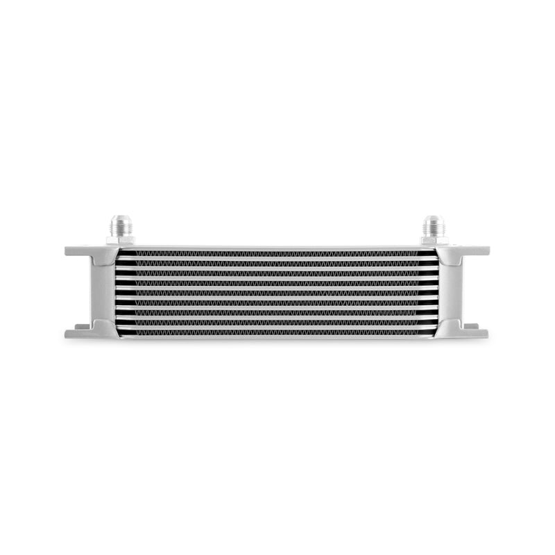 Mishimoto Universal -8AN 10 Row Oil Cooler - Silver - DTX Performance