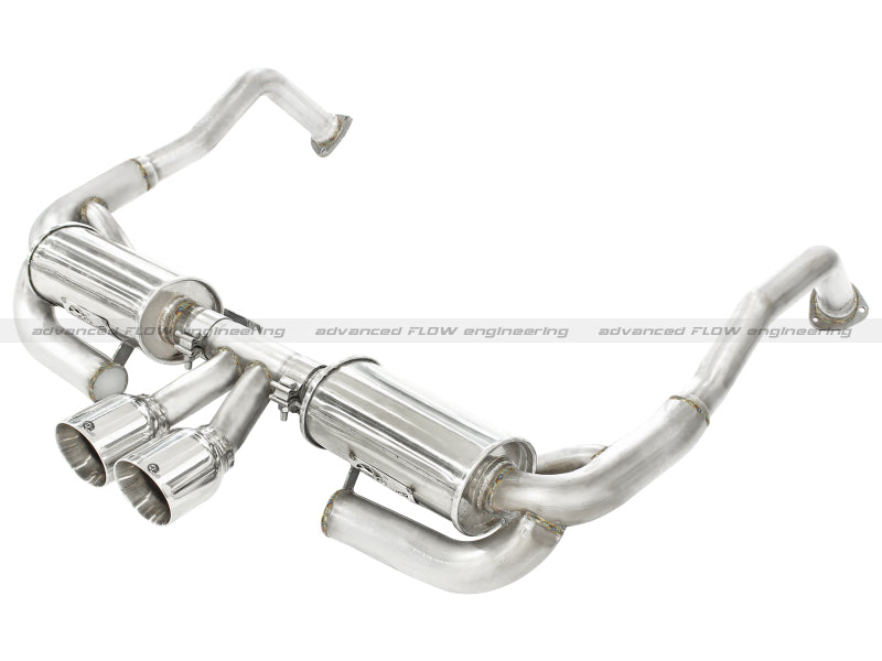 aFe ELITE 05-12 Porsche Boxster S (987.1-987.2) H6 3.4L 304SS Dual Cat-Back w/Dual Polished Tip Exht - DTX Performance