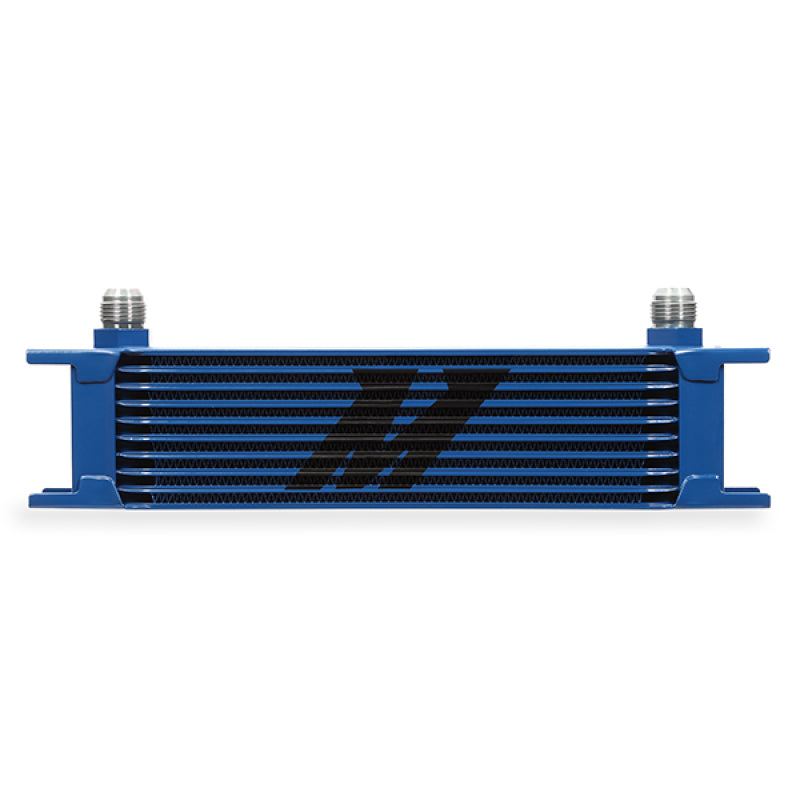 Mishimoto Universal 10 Row Oil Cooler - Blue - DTX Performance