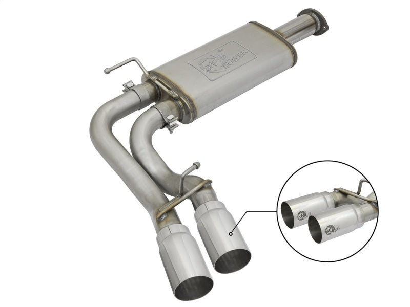 aFe Rebel Exhausts Cat-Back SS w/Polished Tip 16 Toyota Tacoma V6-3.5L - DTX Performance