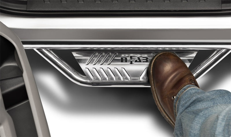 N-Fab Podium SS 07-17 Toyota Tundra Double Cab - Polished Stainless - 3in - DTX Performance