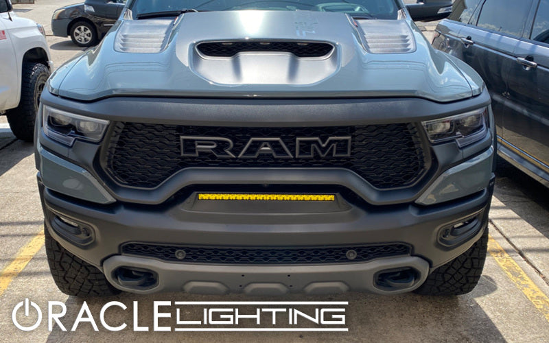 ORACLE Lighting 19-22 RAM Rebel/TRX Front Bumper Flush LED Light Bar System - Yellow - DTX Performance