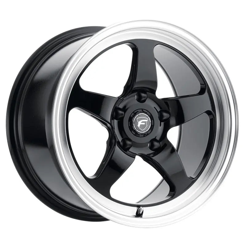 Forgestar D5 Drag 17x10 / 5x120 BP / ET45 / 7.3in BS Gloss Black Wheel - DTX Performance