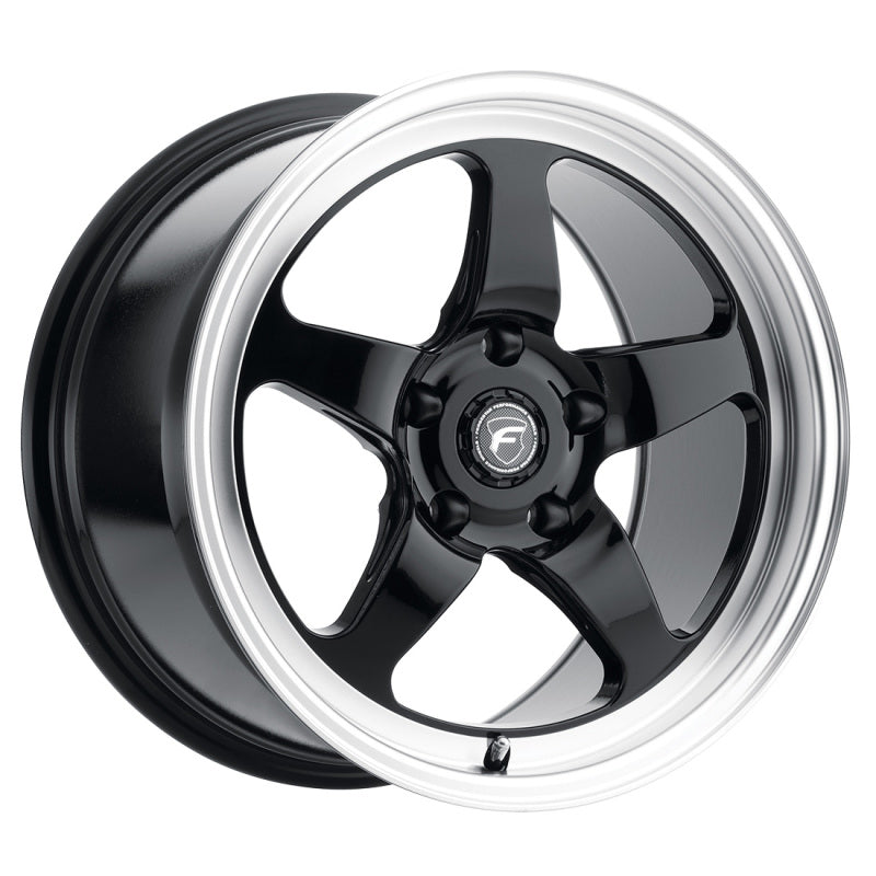 Forgestar D5 Drag 17x10 / 5x115 BP / ET30 / 6.6in BS Gloss Black Wheel - DTX Performance