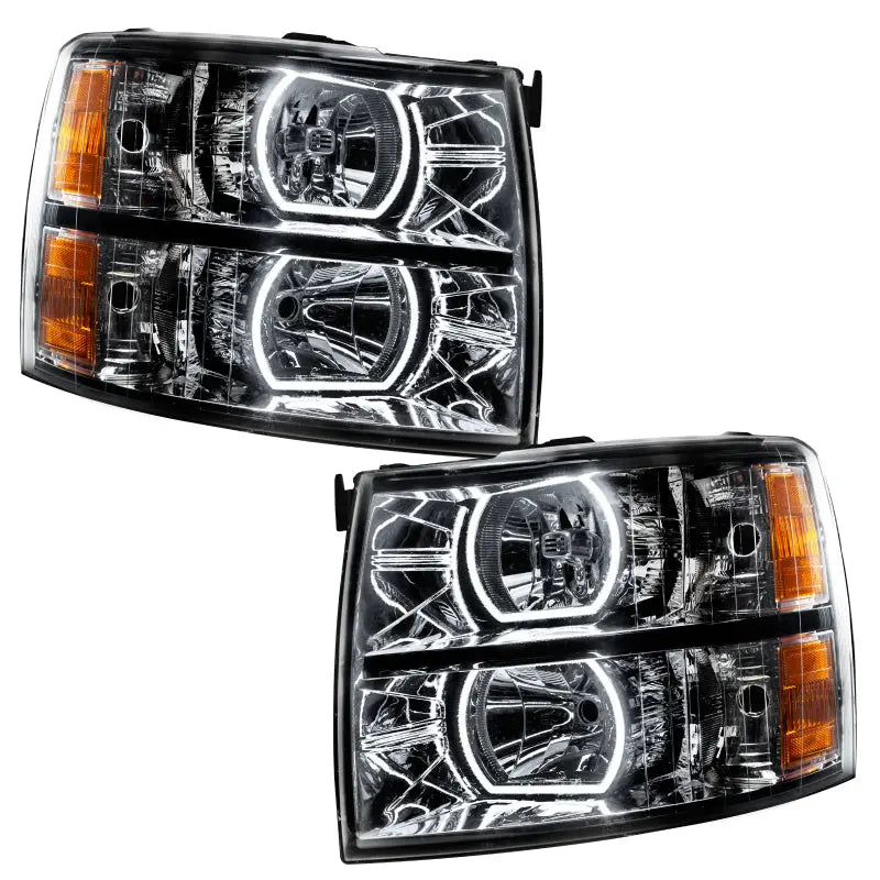 Oracle 07-13 Chevrolet Silverado SMD HL - Black - Square - ColorSHIFT w/ BC1 Controller - DTX Performance