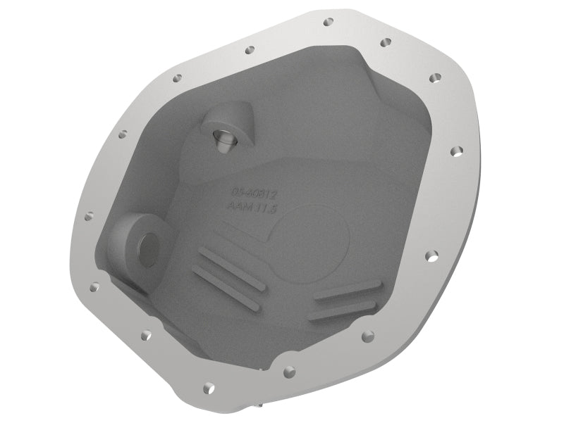 aFe Street Series Rear Differential Cover Raw w/ Machined Fins 01-18 GM Diesel Trucks V8-6.6L (td) - DTX Performance