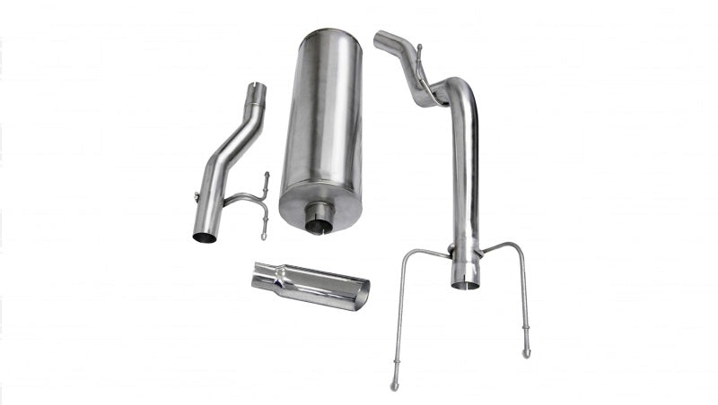 Corsa/dB 04-05 Dodge Ram Quad Cab/Short Bed 1500 4.7L V8 Polished Sport Cat-Back Exhaust - DTX Performance