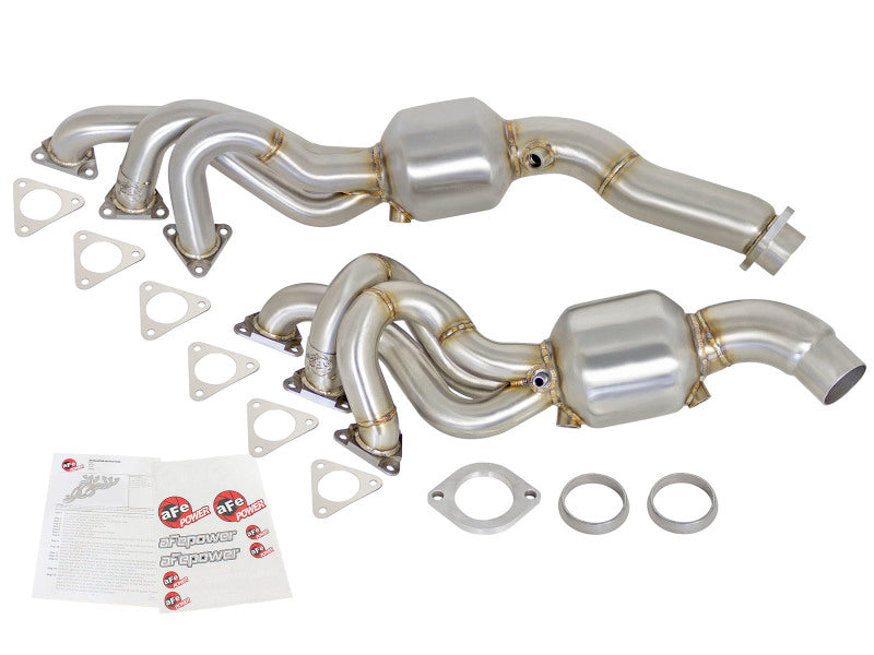 aFe Twisted Steel Headers (Catted) 01-06 BMW M3 L6-3.2L S54 - DTX Performance