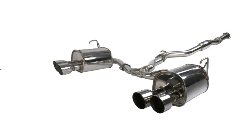 Invidia 15+ Subaru STI 4Dr Q300 Single Layer Stainless Steel Quad Tip Cat-Back Exhaust - DTX Performance