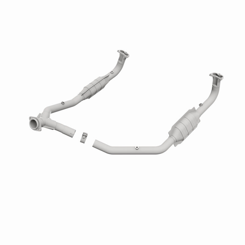 MagnaFlow Conv DF 97 Land Rover Defender 90 4.0L Y-Pipe Assy / 96-99 Discovery 4.0L Y-Pipe Assy - DTX Performance