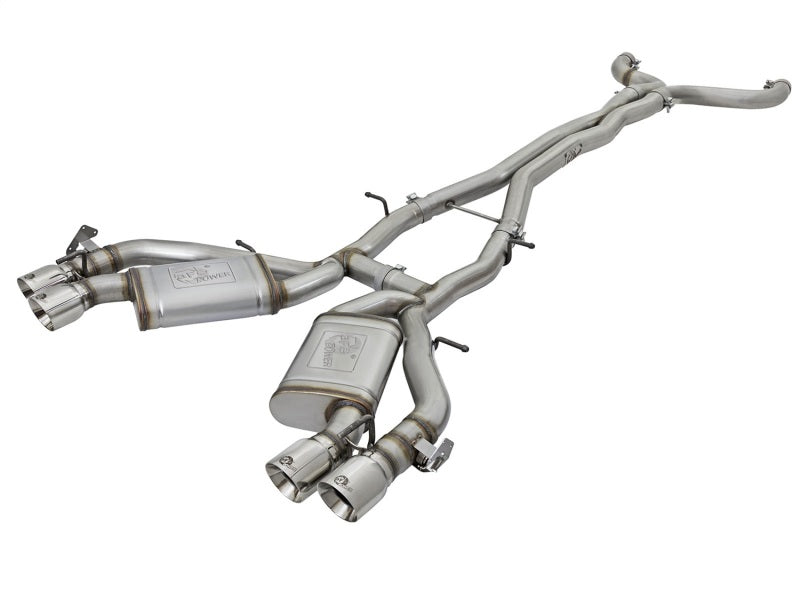 aFe MACHForce XP 3in 304 Stainless Steel Cat-Back Exhaust 16-17 Chevy Camaro SS V8-6.2L - DTX Performance