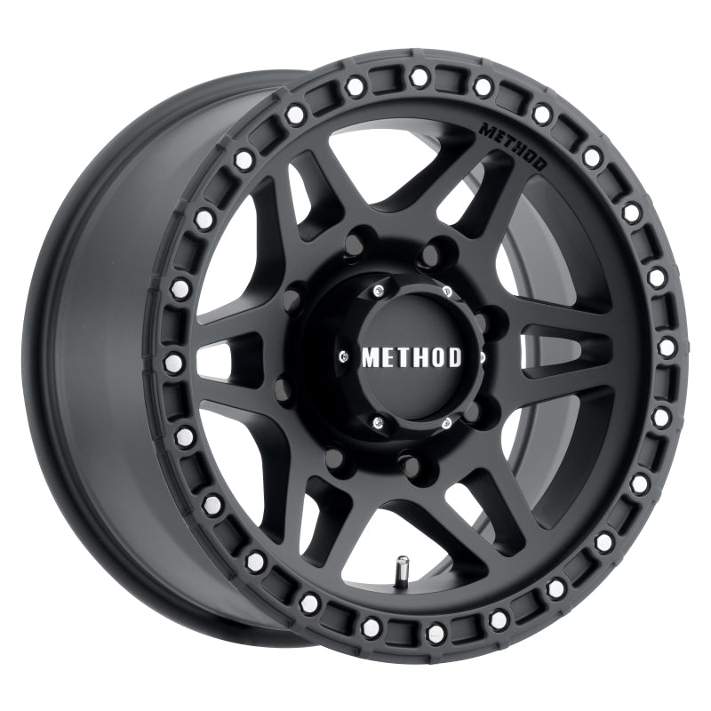 Method MR312 17x8.5 0mm Offset 8x6.5 130.81mm CB Matte Black Wheel - DTX Performance