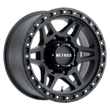 Load image into Gallery viewer, Method MR312 17x8.5 0mm Offset 8x6.5 130.81mm CB Matte Black Wheel - DTX Performance