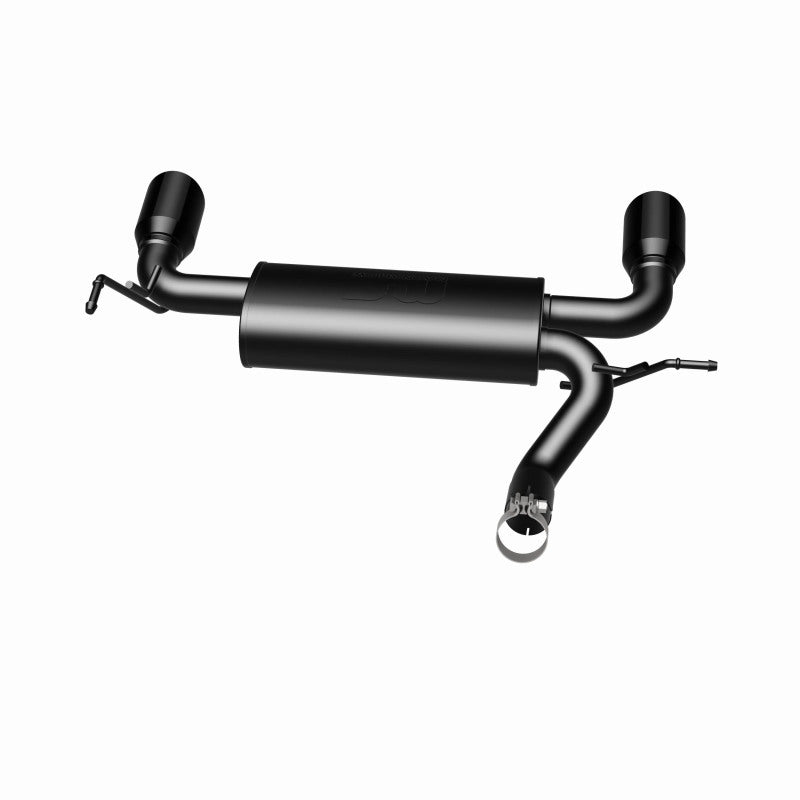 MagnaFlow 07-17 Jeep Wrangler JK 3.8/3.6L Dual Split Rear Exit Black Axle-Back Exhaust - DTX Performance