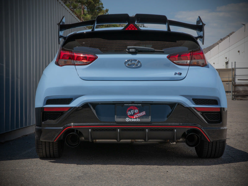 aFe 21-22 Hyundai Veloster N L4-2.0L Takeda 3in 304 SS Axle-Back Exhaust System w/ Black Tip - DTX Performance