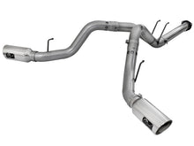 Load image into Gallery viewer, aFe Large Bore-HD 4in 409 Stainless Steel DPF-Back Exhaust w/Polished Tips 15-16 Ford Diesel Truck - DTX Performance