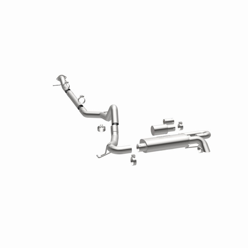 MagnaFlow 2021 Ford Bronco Overland Series Cat-Back Exhaust w/ Single Straight Driver Exit- No Tip - DTX Performance