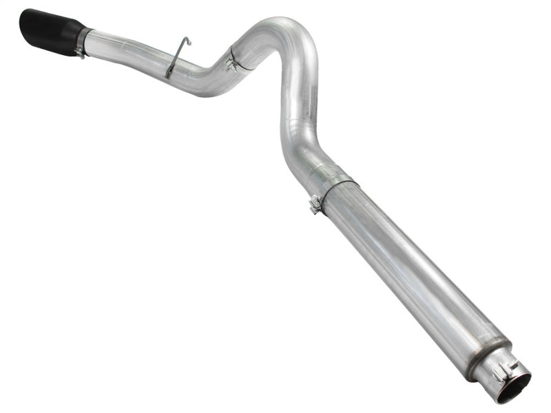 aFe Atlas 5in DPF-Back Aluminized Steel Exh Sys, Ford Diesel Trucks 08-10 V8-6.4L (td) Black tip - DTX Performance