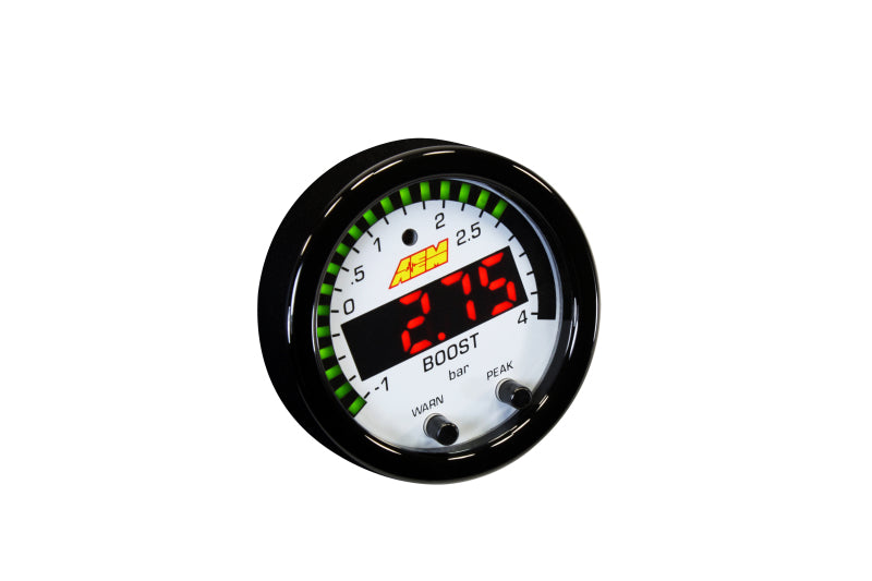 AEM X-Series Boost Pressure -30inHg 60psi Gauge Kit - DTX Performance