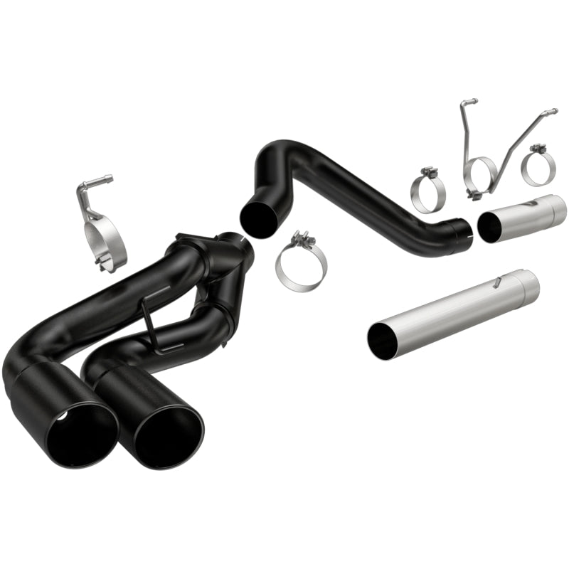 MagnaFlow 07-17 Dodge Ram 2500/3500 6.7L DPF-Back Black 4in Dual Single Passenger Side Rear Exit - DTX Performance