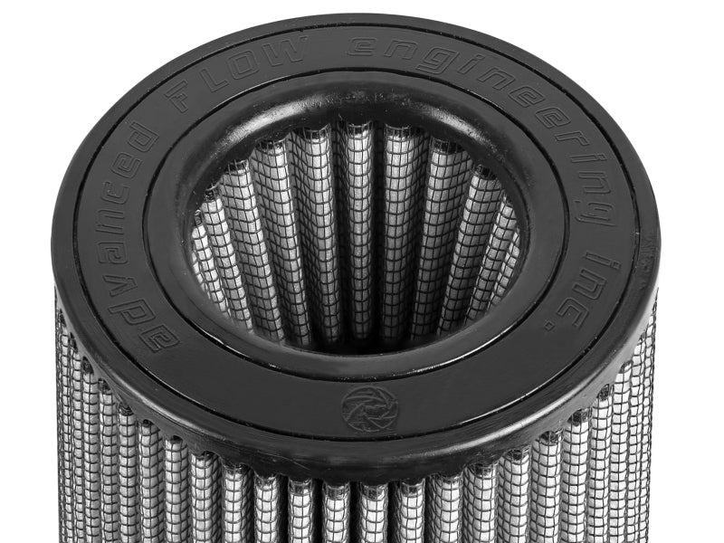 aFe MagnumFLOW Pro DRY S Replacement Air Filter 4in F x 6in B (mt2) x 4-1/2in T (Inv) x 7-1/2in H - DTX Performance