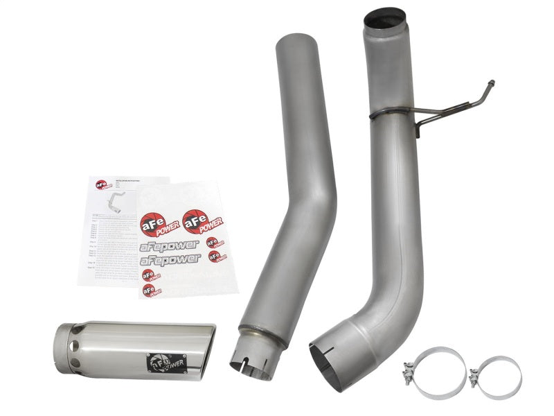 aFe LARGE Bore HD Exhausts 5in DPF-Back SS-409 2016 Nissan Titan XD V8-5.0L CC/SB (td) - DTX Performance