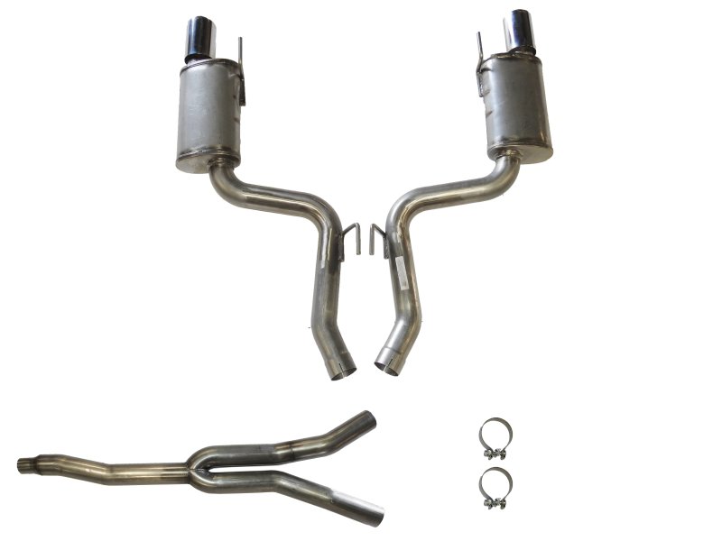 JBA 15-20 Ford Mustang EcoBoost 304 Stainless Steel Cat-Back Exhaust - DTX Performance