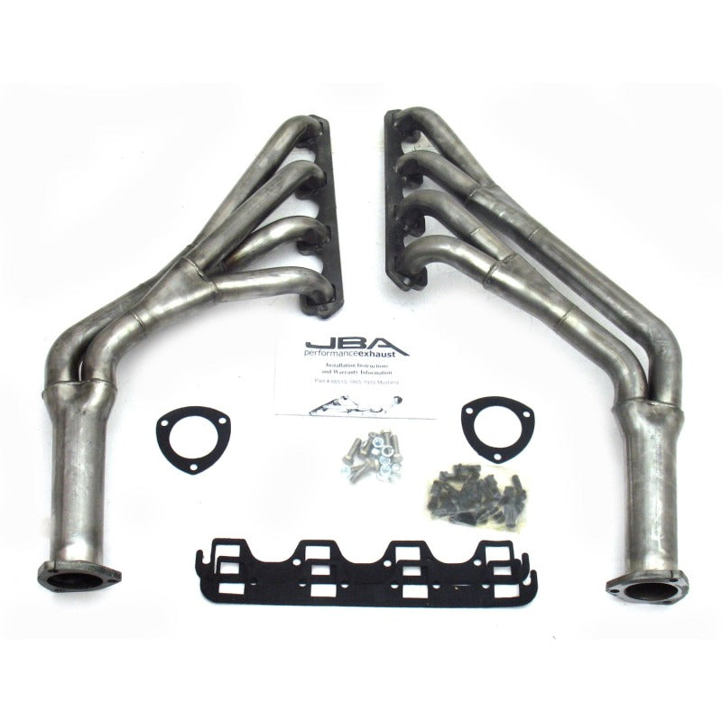 JBA 65-70 Ford Mustang 260-302 SBF 1-1/2in-1-3/4in Primary Raw 409 Tri Y Header - DTX Performance