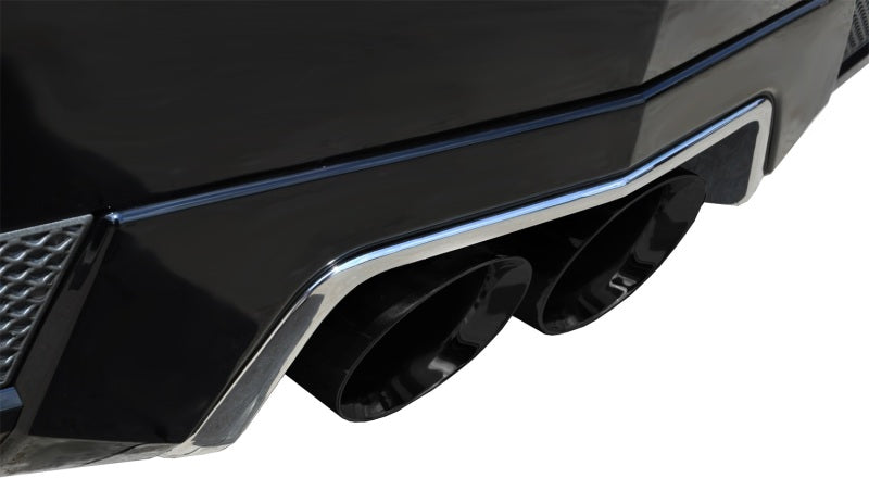 Corsa 11-13 Cadillac CTS Coupe V 6.2L V8 Black Sport Axle-Back Exhaust - DTX Performance