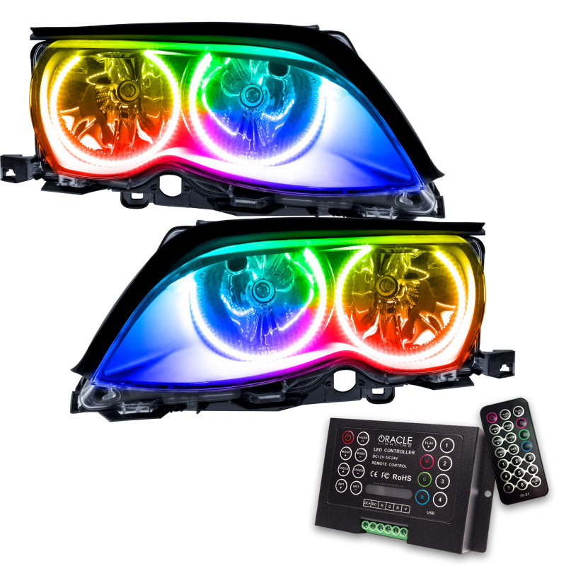 Oracle 02-05 BMW 3 Series SMD HL - Black - ColorSHIFT w/ 2.0 Controller - DTX Performance