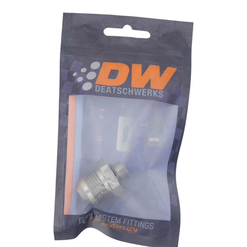 DeatschWerks 6AN ORB Male to 10AN Male Flare Adapter - Anodized DW Titanium - DTX Performance