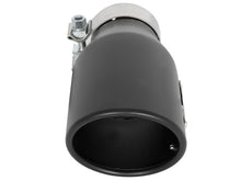 Load image into Gallery viewer, aFe MACH Force-Xp 409 SS Exhaust Tip Black (Left Side) 3in In x 4-1/2in Out x 9in L Clamp-On - DTX Performance