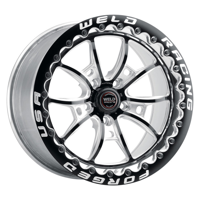 Weld S80 17x10 / 5x4.5 BP / 8.0in. BS (64mm Offset) Black Wheel 3.18 ID (Low Pad) - Single Beadlock - DTX Performance