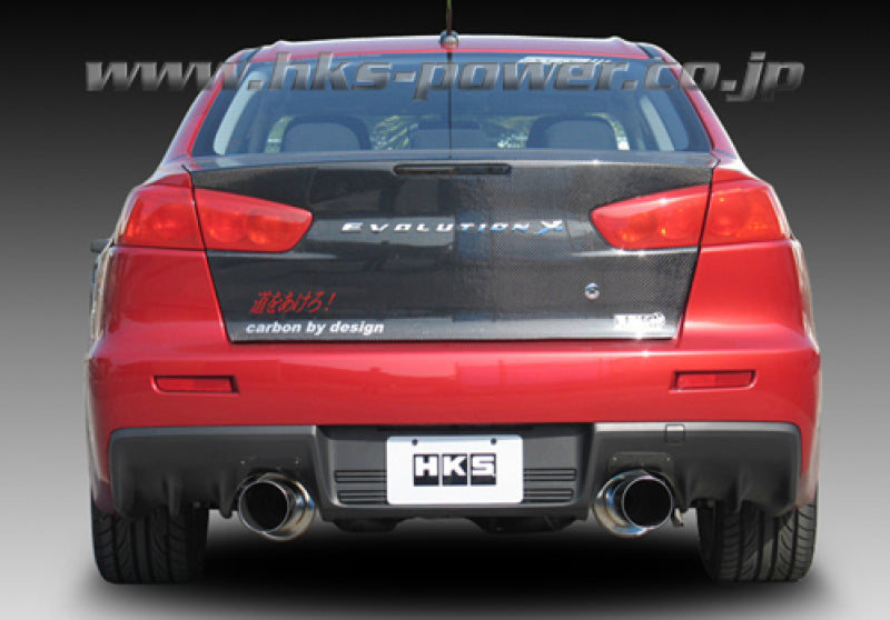 HKS 08-09 Evo 10 Hi-Power Dual Tip Catback Exhaust - DTX Performance