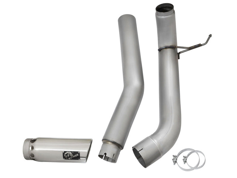 aFe Atlas Exhaust 5in DPF-Back Exhaust Aluminized Steel 2016 Nissan Titan XD V8-5.0L w/ Polished Tip - DTX Performance