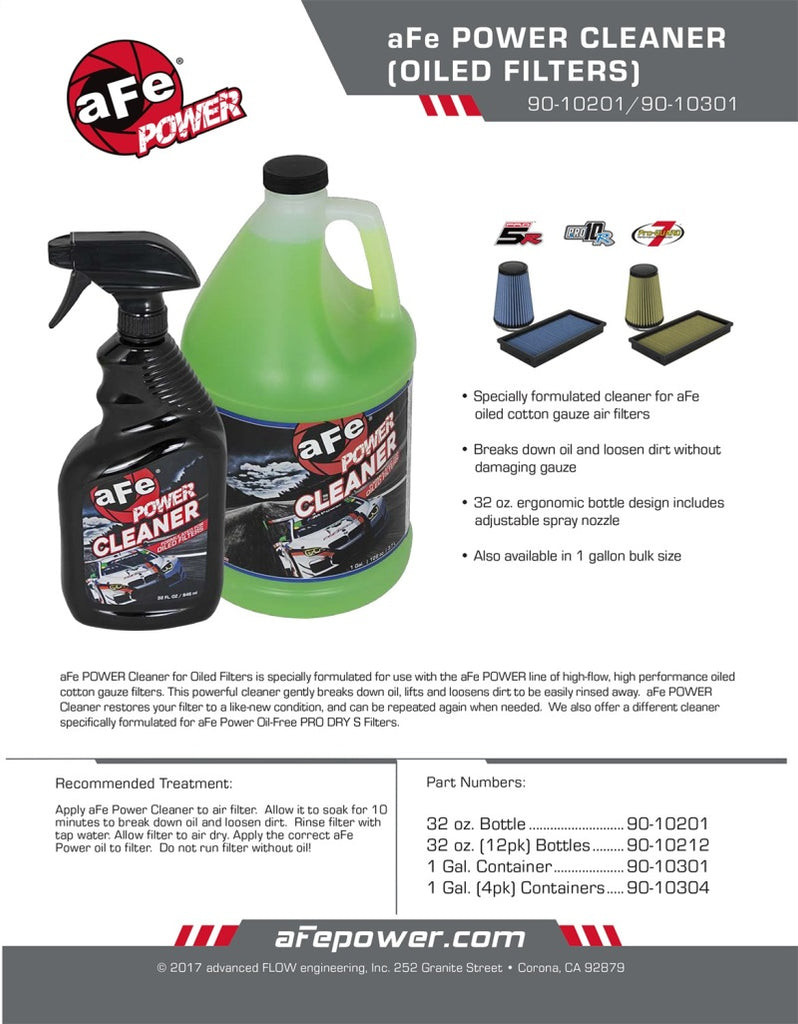 AFE MagnumFLOW Pro 5R Air Filter Power Cleaner 32 oz Spray Bottle - DTX Performance